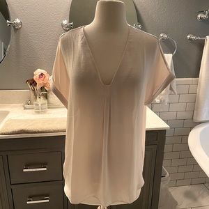 White company v-neck blouse. Small